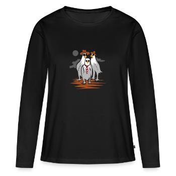 Adler Vögel Boyband cool swag Geschenk - Frauen Premium Bio Langarmshirt - Schwarz - Vorne - Julia (174cm)