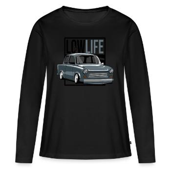 Low Life Cardboard - Women's Premium Organic Long Sleeve Shirt - black - Front - Julia (174cm)