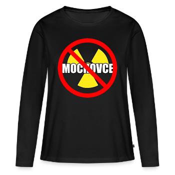Atomkraft Kernkraft Mochovce stoppt Shirt - Frauen Premium Bio Langarmshirt - Schwarz - Vorne - Julia (174cm)