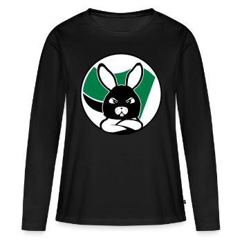 Antispe Bunny - Frauen Premium Bio Langarmshirt - Schwarz - Vorne - Julia (174cm)