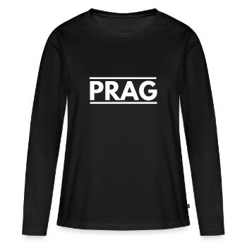 Prague - Women's Premium Organic Long Sleeve Shirt - black - Front - Julia (174cm)
