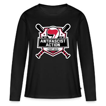ANTIFA - Antifascist Action (II) - Women's Premium Organic Long Sleeve Shirt - black - Front - Julia (174cm)