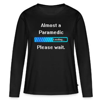 Sanitäter Rettungssanitäter Ausbildung Beruf - Frauen Premium Bio Langarmshirt - Schwarz - Vorne - Julia (174cm)