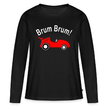 Voiture pour enfants Brum Brum - T-shirt manches longues Premium bio Femme - noir - Devant - Julia (174cm)