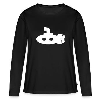 sous-marin - T-shirt manches longues Premium bio Femme - noir - Devant - Julia (174cm)