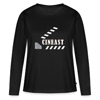 cinéaste - T-shirt manches longues Premium bio Femme - noir - Devant - Julia (174cm)