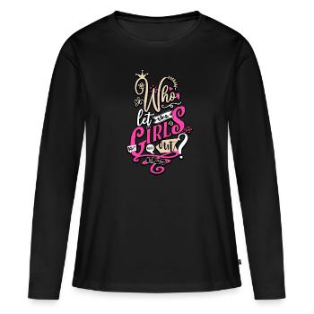 Who let the girls out? JGA women - Women's Premium Organic Long Sleeve Shirt - black - Front - Julia (174cm)
