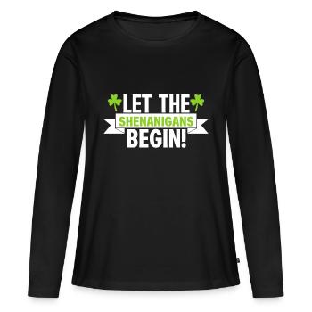 Irish Shenanigans - Frauen Premium Bio Langarmshirt - Schwarz - Vorne - Julia (174cm)