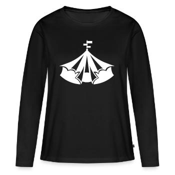 Cirque - T-shirt manches longues Premium bio Femme - noir - Devant - Julia (174cm)