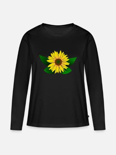 Sunflower, sunflower - Women's Premium Organic Long Sleeve Shirt - black