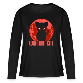 Karaté Arts Martiaux Escrimeur Guerrier Ninja - T-shirt manches longues Premium bio Femme - noir - Devant - Julia (174cm)