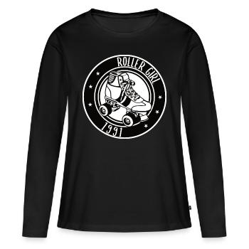 Roller Girl 1991 Gift - Women's Premium Organic Long Sleeve Shirt - black - Front - Julia (174cm)