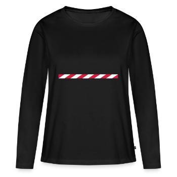 bande de verrouillage - T-shirt manches longues Premium bio Femme - noir - Devant - Julia (174cm)