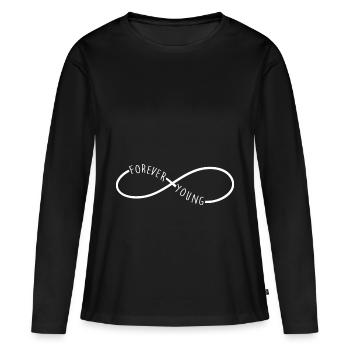 Forever young - Women's Premium Organic Long Sleeve Shirt - black - Front - Julia (174cm)