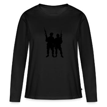 Military Unity Army Army Christmas Gift - Women's Premium Organic Long Sleeve Shirt - black - Front - Julia (174cm)