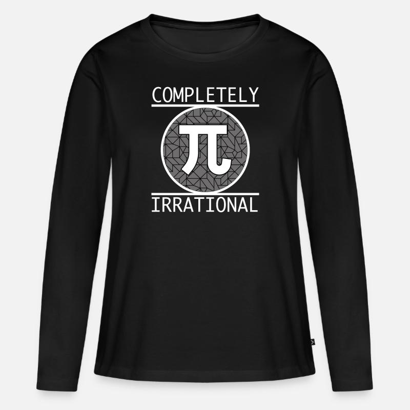 Matematica Matematica Pi Matematici Matematici - Maglia a maniche lunghe ecologica premium da donna - nero