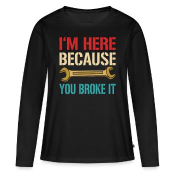 Mechaniker Mechatroniker Mechanik Techniker - Frauen Premium Bio Langarmshirt - Schwarz - Vorne - Julia (174cm)