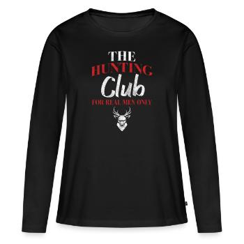 Chasseurs chasse chasse - T-shirt manches longues Premium bio Femme - noir - Devant - Julia (174cm)