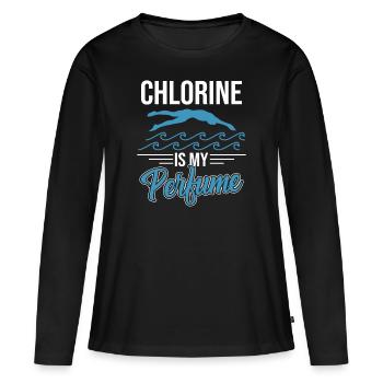 instructeur de natation - T-shirt manches longues Premium bio Femme - noir - Devant - Julia (174cm)