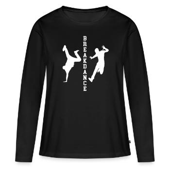 Breakdance breakdance hip hop rap BBoy - T-shirt manches longues Premium bio Femme - noir - Devant - Julia (174cm)