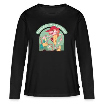 Gärtnerin,Floristin,Unkraut Jägerin,Gartenbau FUN - Frauen Premium Bio Langarmshirt - Schwarz - Vorne - Julia (174cm)