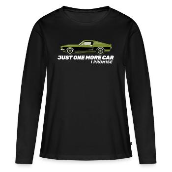 Oldtimer Classic car Geschenk - Frauen Premium Bio Langarmshirt - Schwarz - Vorne - Julia (174cm)