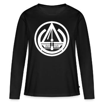 Signe de guilde Brunnenbauer - T-shirt manches longues Premium bio Femme - noir - Devant - Julia (174cm)