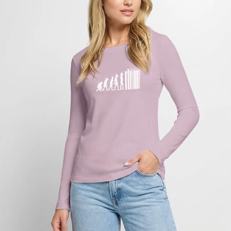 Conception unique d'évolution pour les T-shirt manches longues Premium bio Femme