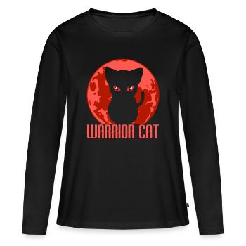 Karaté Arts Martiaux Escrimeur Guerrier Ninja - T-shirt manches longues Premium bio Femme - noir - Devant - Julia (174cm)