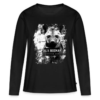 Gefängnis | Hyäne | La Hiena - Frauen Premium Bio Langarmshirt - Schwarz - Vorne - Julia (174cm)