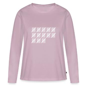 65 Birthday Bar List - 65 years old - Women's Premium Organic Long Sleeve Shirt - dusky pink - Front - Julia (174cm)