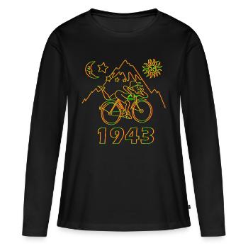 Lysergsäurediethylamid Albert Hoffmann - Frauen Premium Bio Langarmshirt - Schwarz - Vorne - Julia (174cm)