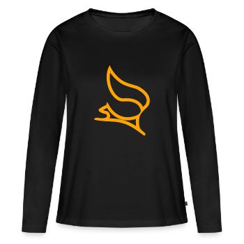 Eichhörnchen - Frauen Premium Bio Langarmshirt - Schwarz - Vorne - Julia (174cm)