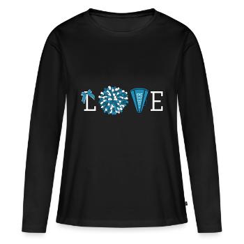 cheerleading - T-shirt manches longues Premium bio Femme - noir - Devant - Julia (174cm)