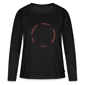 Judo disant - T-shirt manches longues Premium bio Femme - noir - Devant - Julia (174cm)