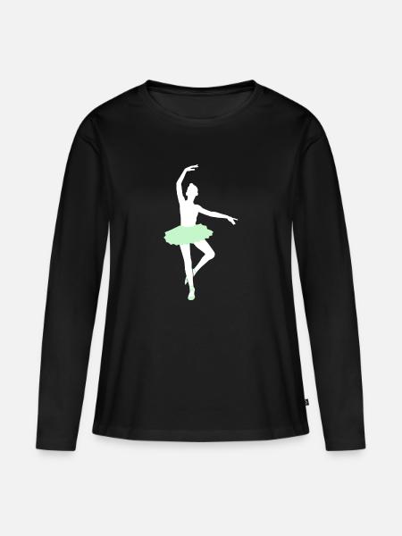Ballett - Frauen Premium Bio Langarmshirt - Schwarz