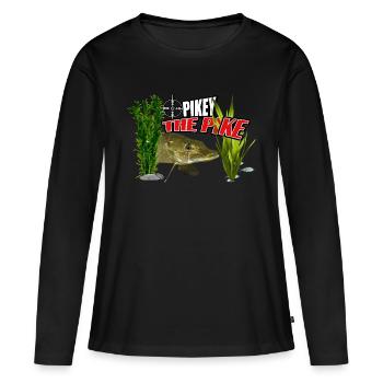Pikey the pike - Women's Premium Organic Long Sleeve Shirt - black - Front - Julia (174cm)