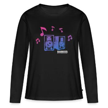 Disc jockey - Women's Premium Organic Long Sleeve Shirt - black - Front - Julia (174cm)