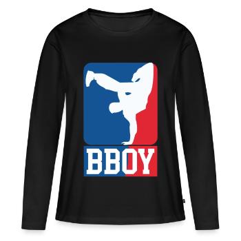 Breakdance B-Boy Streetdance Design Hip Hop Danse - T-shirt manches longues Premium bio Femme - noir - Devant - Julia (174cm)