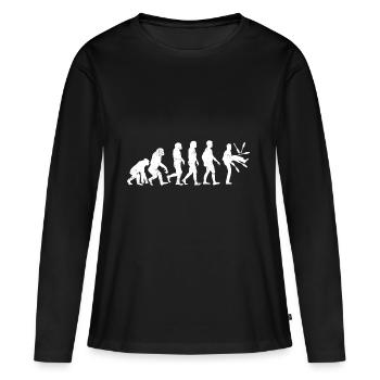 Evolution of Juggler evolution - Women's Premium Organic Long Sleeve Shirt - black - Front - Julia (174cm)