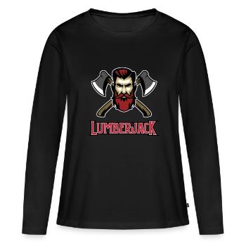 Bûcheron - bûcheron - T-shirt manches longues Premium bio Femme - noir - Devant - Julia (174cm)