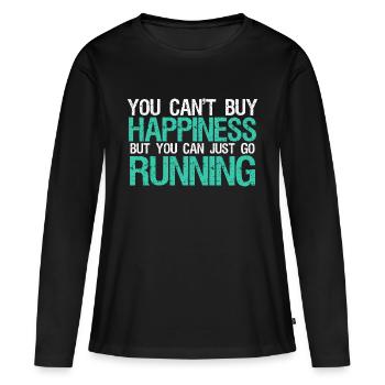 Jogging - T-shirt manches longues Premium bio Femme - noir - Devant - Julia (174cm)