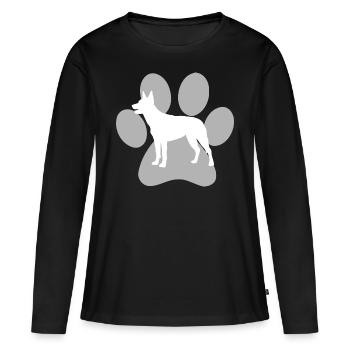 Australian Kelpie - T-shirt manches longues Premium bio Femme - noir - Devant - Julia (174cm)