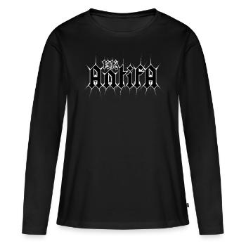 antifa 1312 - T-shirt manches longues Premium bio Femme - noir - Devant - Julia (174cm)