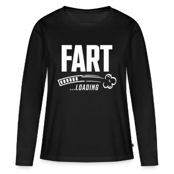Fart loading - Women's Premium Organic Long Sleeve Shirt - black - Front - Julia (174cm)