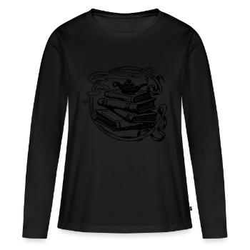 lampe magique - T-shirt manches longues Premium bio Femme - noir - Devant - Julia (174cm)