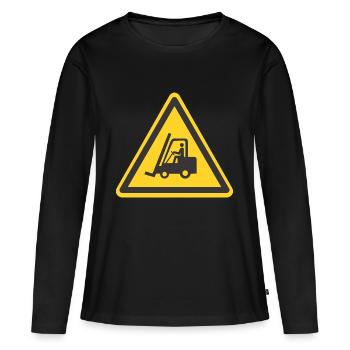 Tableau de fourche - T-shirt manches longues Premium bio Femme - noir - Devant - Julia (174cm)