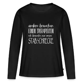 Stalking horror - Women's Premium Organic Long Sleeve Shirt - black - Front - Julia (174cm)