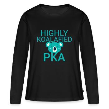 Pharmacie PKA Koalafied - T-shirt manches longues Premium bio Femme - noir - Devant - Julia (174cm)