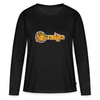 Fruit - T-shirt manches longues Premium bio Femme - noir - Devant - Julia (174cm)